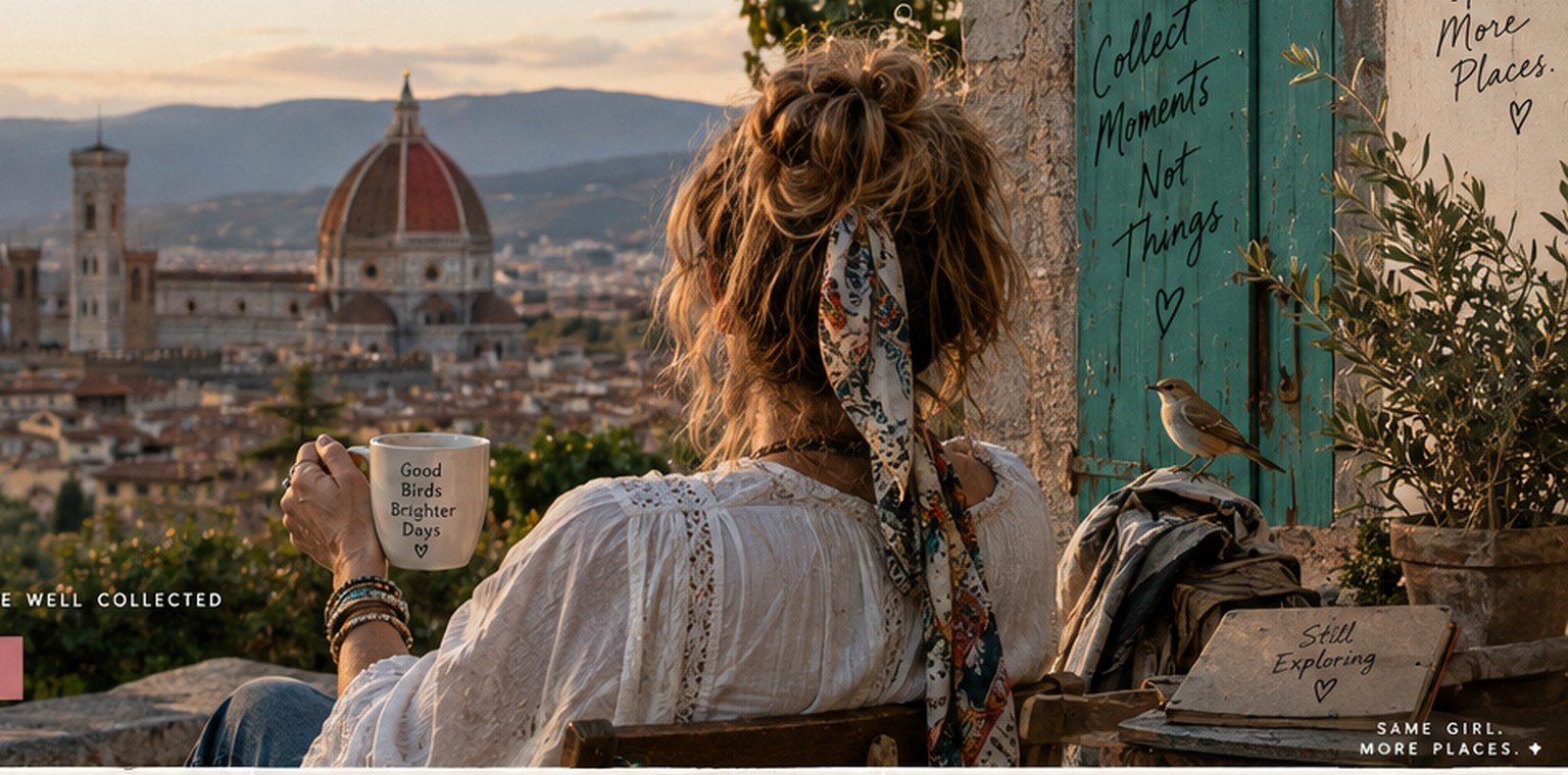 Florence-inspired Mimi's Travel Treasures artwork